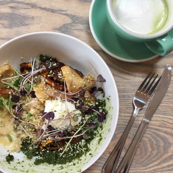 The Garden Table - Chia Pet Quinoa Bowl with matcha latte - Breakfast & Brunch Near Me - Indianapolis, Indiana The Garden Table - Chia Pet Quinoa Bowl with matcha latte - Breakfast & Brunch Near Me - Indianapolis, Indiana