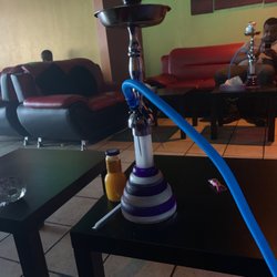 Zeke Sport Cafe - Blue mist hookah and mango juice