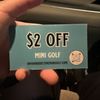Birdie Time Mini Golf gift card