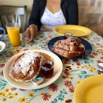 Kimmie's Coffee Cup - Cinnamon roll pancake and country style french toast. - Coffee & Tea Near Me - Fullerton, California Kimmie's Coffee Cup - Cinnamon roll pancake and country style french toast. - Coffee & Tea Near Me - Fullerton, California