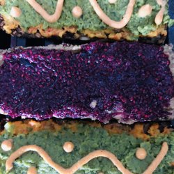 Starseed Food Truck - Seed/Nut toast with house made no sugar jam, nut butter or green pea guac with vegan nacho cheez