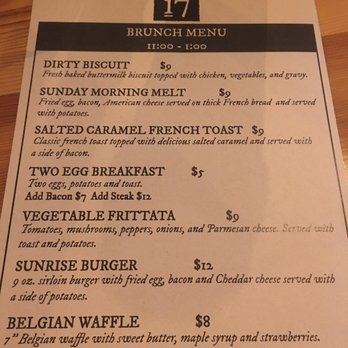 Lot 17 - Brunch menu - American Near Me - Pittsburgh, Pennsylvania Lot 17 - Brunch menu - American Near Me - Pittsburgh, Pennsylvania