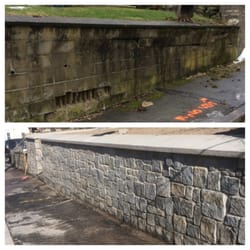 Elite Landscaping - Before on top. After on bottom.