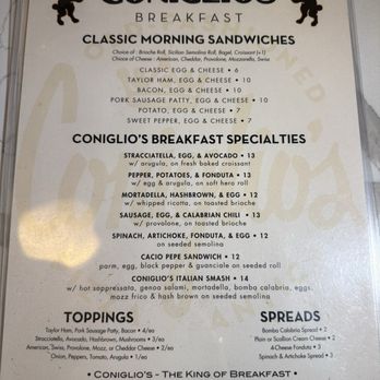 Coniglio’s Old Fashioned - Breakfast menu - Pizza Near Me - Morristown, New Jersey Coniglio’s Old Fashioned - Breakfast menu - Pizza Near Me - Morristown, New Jersey