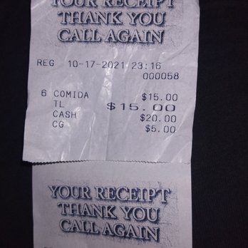 El Sol - The receipt on the top is what she tried to present me before I called the cops. And the second receipt is when they just happened to pull o - Grocery Near Me - Boardman, Oregon