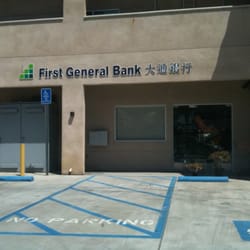 First General Bank - Entrance of the bank from the parking lot