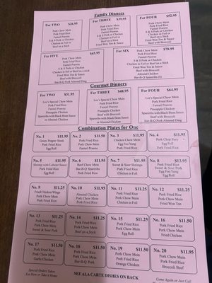 Menu photo 2 Lee’s Chinese Kitchen Modesto, CA Menu photo 2 Lee’s Chinese Kitchen Modesto, CA