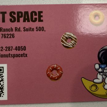 Donut Space - Business card - Donuts Near Me - Northlake, Texas Donut Space - Business card - Donuts Near Me - Northlake, Texas