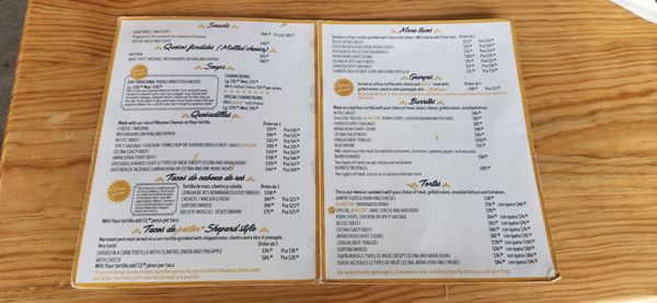 Menu photo 3 Los Tacotales Cozumel, ROO Menu photo 3 Los Tacotales Cozumel, ROO
