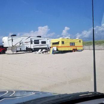 L.I. Glampers - Henrietta all set up at Shinnecock East county park, Southampton, NY. - RV Rental Near Me L.I. Glampers - Henrietta all set up at Shinnecock East county park, Southampton, NY. - RV Rental Near Me