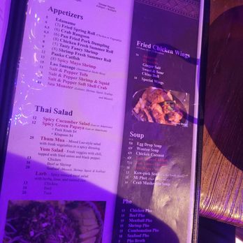 Pad Thai Cafe - Menu pt. 4 - Thai Near Me - Murfreesboro, Tennessee