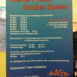 Easy Fish Spa - Preise