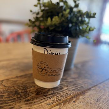 Cafe Aficionado - Hot Dirty Ube Latte - Coffee & Tea Near Me - Los Angeles, California