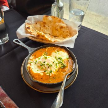 Ziqr - Butter chicken shakshuka with naan - Indian Near Me - Cincinnati, Ohio