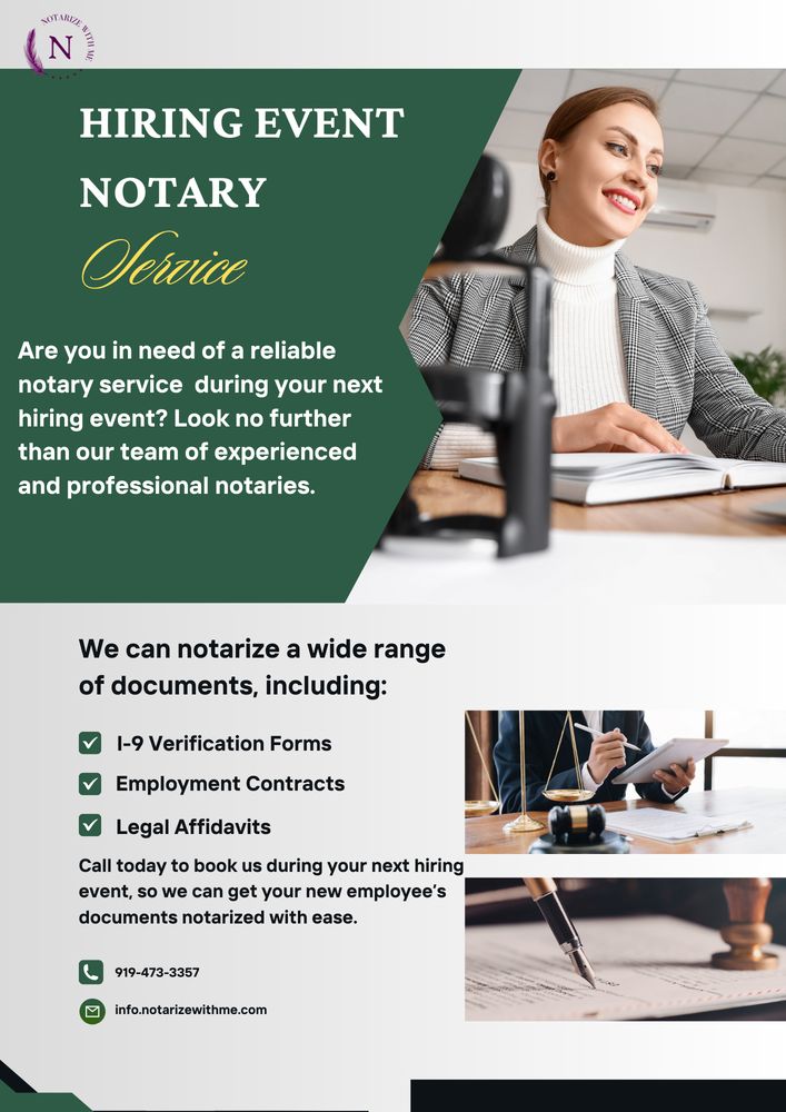 NOTARIZE WITH ME Request a Quote 11 Photos Raleigh, North