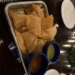 Julio's On Main - Complimentary chips and salsa.