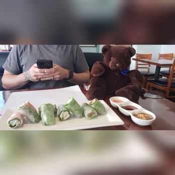 Pho Viet 1 - Chipson saw the #9 Spring Roll Sampler Platter that we love! #mortimerthebear #chipsonbear #phoviet #scv #yelpelitelife - Vietnamese Near Me - Canyon Country, California Pho Viet 1 - Chipson saw the #9 Spring Roll Sampler Platter that we love! #mortimerthebear #chipsonbear #phoviet #scv #yelpelitelife - Vietnamese Near Me - Canyon Country, California