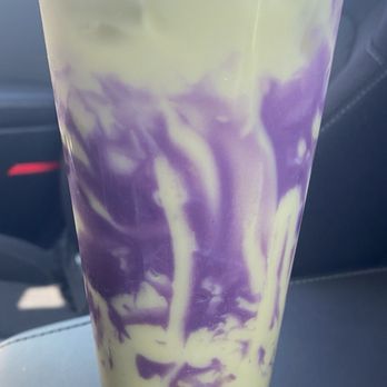 A Tea 7 - Ube matcha milk tea with boba - Bubble Tea Near Me - Chula Vista, California