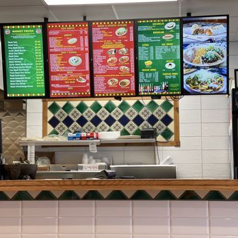Burrito House - Inside wall menu - Fast Food Near Me - Chicago, Illinois