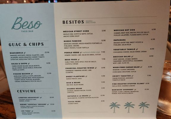 Menu photo 7 Beso Taco Bar Newburgh, NY