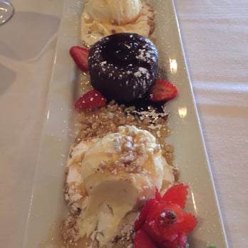 Basils Greek Dining - Lava Chocolate Molten Cake... - Greek Near Me - Aurora, Illinois