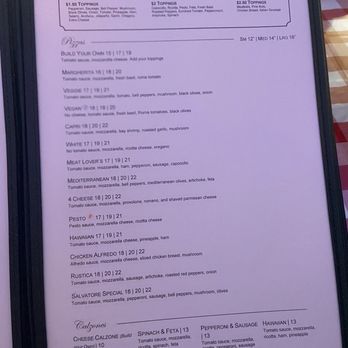 Salvatore Italian Restaurant - Menu - Pizza Near Me - Montebello, California
