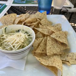 The Spot Bistro & Outside Patio - Spinach and artichoke dip appetizer