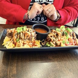Gluten free brisket tacos
