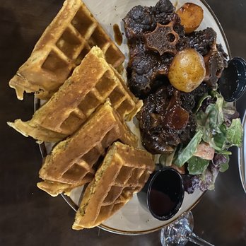 NK Restaurant - Oxtail and plantain waffles - Caribbean Near Me - East Meadow, New York