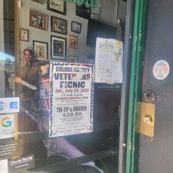 Jameson’s On 5th - Advertising on side window - Bars Near Me - Colusa, California