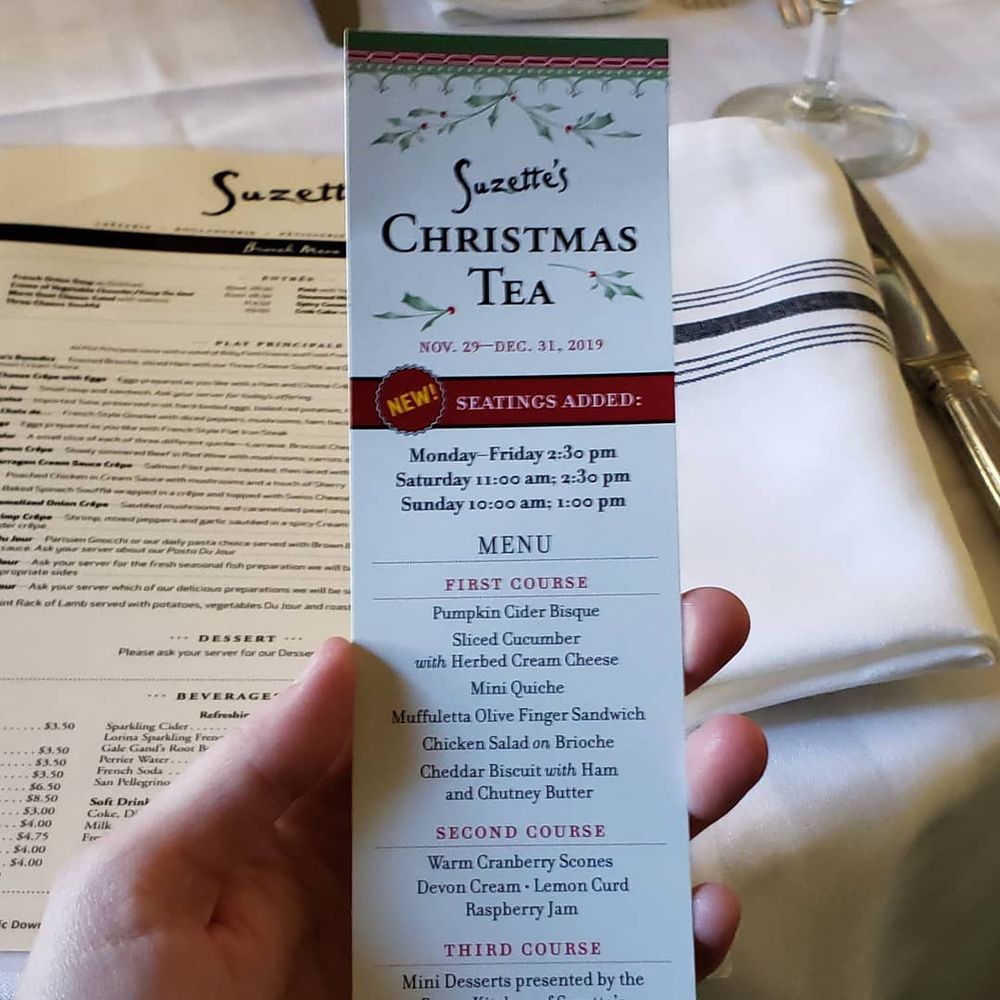 Suzette's Creperie - Christmas tea - French Near Me - Wheaton, Illinois