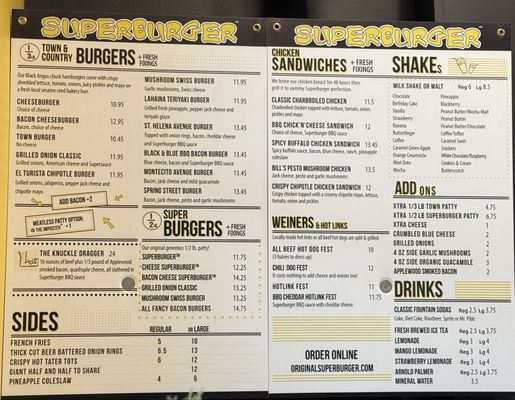 Menu photo 1 Superburger Windsor, CA