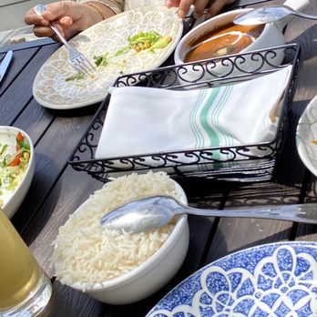 Saffron - CHEESE NAAN Chopped Salad Mango Lassi Basmati Rice Amchuri Bhindi Masala Saffrons Daal Makhani - Indian Near Me - San Carlos, California