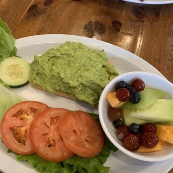 Downtown Cafe by JL - Avocado toast with side of fruit - Breakfast & Brunch Near Me - Oxnard, California