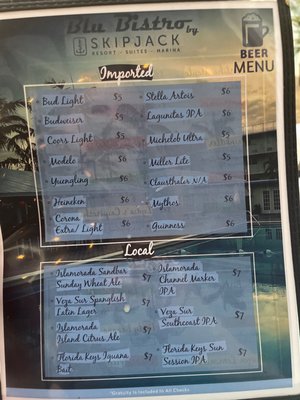 Menu photo 3 Blu Bistro and Bar Marathon, FL