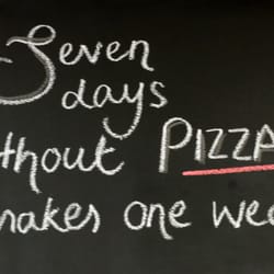 Knightsbridge Pizzaria - Seven days without PIZZA makes one weak