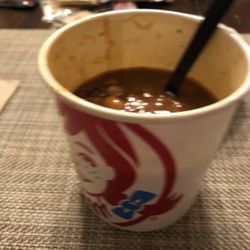 Wendy's - A large Chilli with a small sized content! Seriousness Wendy?