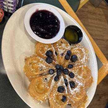 Flappy Jack's Pancake House - A blueberry waffle - Pancakes Near Me - Orange, California