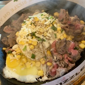 Sizzling Lunch - Garlic beef rice - Steakhouses Near Me - Cupertino, California