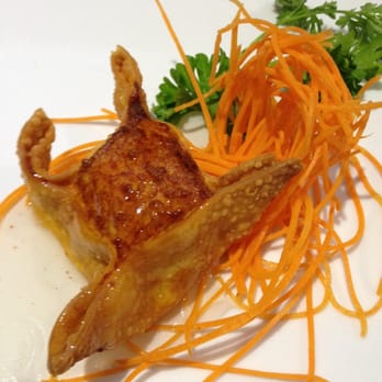 Ty Ginger Asian Bistro - Seafood Rangoon. Should be two pieces, but one disappeared before I could get my phone out... - Asian Fusion Near Me - Dublin, Ohio Ty Ginger Asian Bistro - Seafood Rangoon. Should be two pieces, but one disappeared before I could get my phone out... - Asian Fusion Near Me - Dublin, Ohio