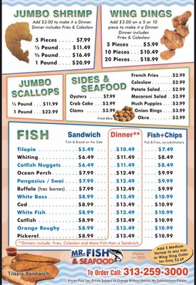 Menu photo 2 Mr Fish Detroit, MI