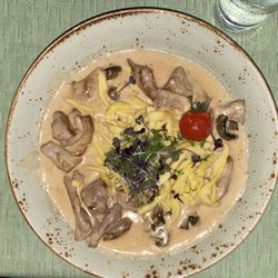 Klein´s Fronhof - Pork with mushrooms and spatzel