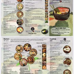 Ridge Cupbop & Ramen - Menu