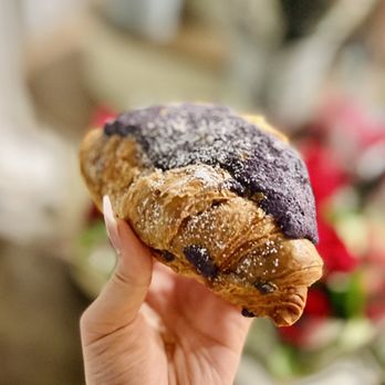 ZERO & - Ube cream croissant - Bubble Tea Near Me - San Francisco, California