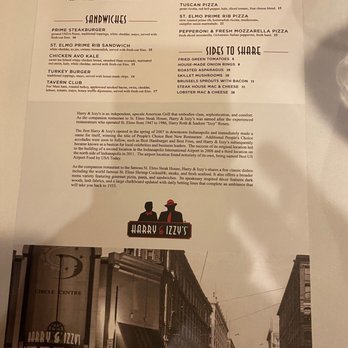 Harry & Izzy's - Menu - Steakhouses Near Me - Indianapolis, Indiana Harry & Izzy's - Menu - Steakhouses Near Me - Indianapolis, Indiana