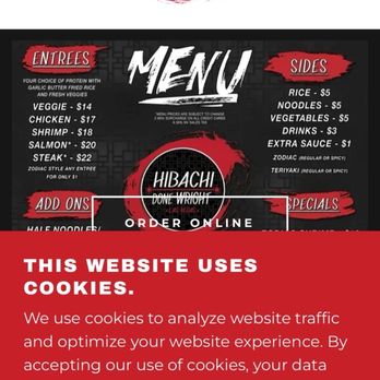 Hibachi Done Wright - Food menu and truck - Food Trucks Near Me - Las Vegas, Nevada Hibachi Done Wright - Food menu and truck - Food Trucks Near Me - Las Vegas, Nevada