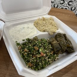 Hummus tabouli baba ghanoush.