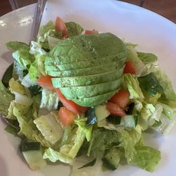 Romaine and avocado salad. Romaine and avocado salad.