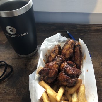 Papa Bears Chicken - Jerk wings. The SMELL. Man these are gonna be good. - Chicken Wings Near Me - Indianapolis, Indiana