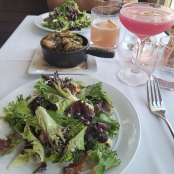 The Huntley Taverne - Huntley salad and crispy brussel sprouts - New American Near Me - Summit, New Jersey